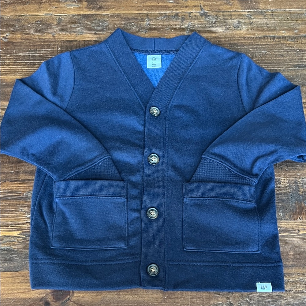 GAP Kids Navy Blue Cardigan with Buttons